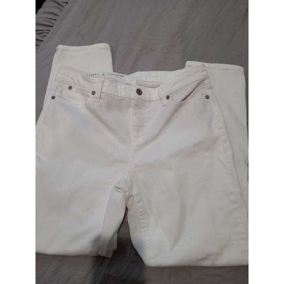 Talbots White Flawless Jeans Womens size 8 Slim Ankle classic 5 pocket coastal - Picture 4 of 10